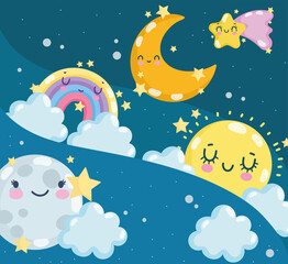 cute weather cartoon