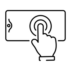 A simple smartphone finger touch icon for your projects.