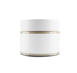 3D render jar white-label, cap, and background 2
