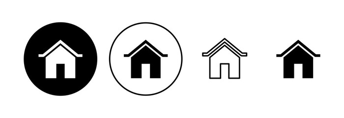 House icon set. Home icon vector