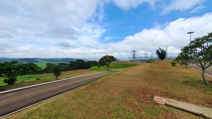 Road between the fields