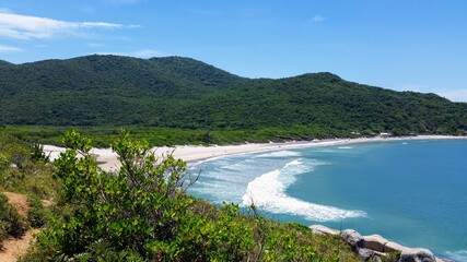 Vista da trilha de Naufragados.