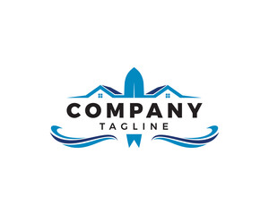 Surfer logo icon design vector template