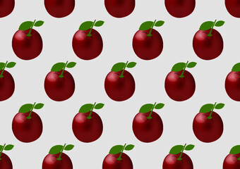 seamless pattern with strawberries