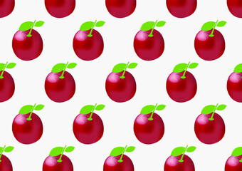 seamless background with apples