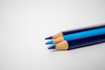 Navy, Blue, and Purple Colored Pencils