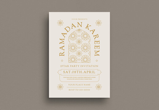 Ramadan Iftar Party Flyer Layout