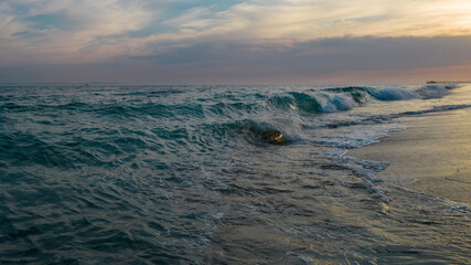 sunset in the mountains