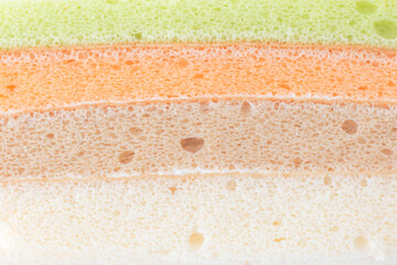 The texture of the chiffon cake is colorful. - 440179124