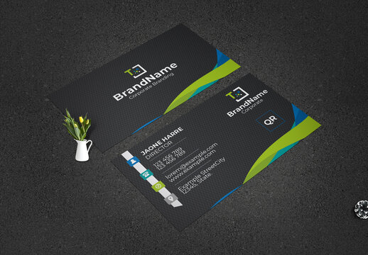 Green Creative Business Card