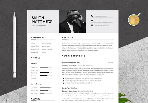 Professional Resume and Cover Letter Layout