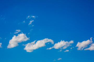 blue sky and white clouds