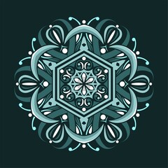 Modern mandala art vector design with a beautiful mix of colors, suitable for all advertising design needs, both for business card designs, banners, brochures and others.
EPS format files