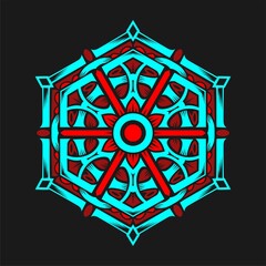 Modern mandala art vector design with a beautiful mix of colors, suitable for all advertising design needs, both for business card designs, banners, brochures and others.
EPS format files