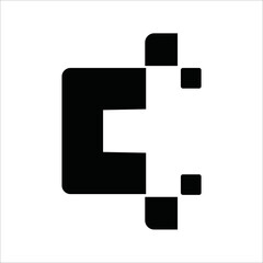 Fototapeta premium abstract letter c logo vector. creative letter c design logo illustrations