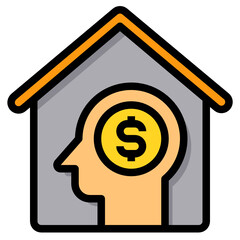 Business filled outline icon