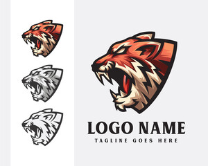 tiger mascot logo design
