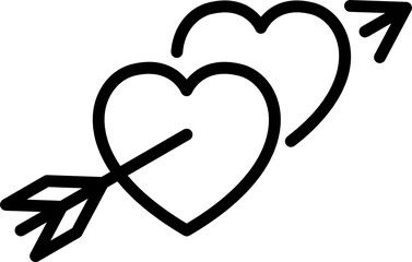 love minimal line icon