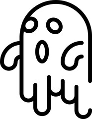 ghost minimal line icon