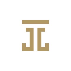 TJL letter initial square ornament logo design inspiration