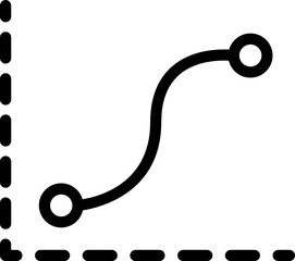 curve minimal line icon