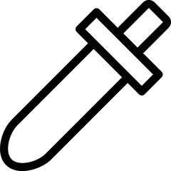 eyedropper minimal line icon