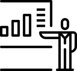 presentation minimal line icon
