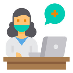 Medical Assistance flat icon