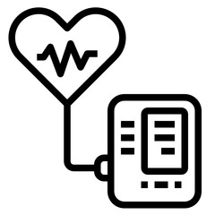 Blood Pressure outline icon