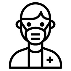 Doctor outline icon