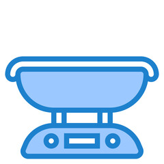 Scale blue style icon
