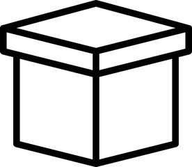 box minimal line icon