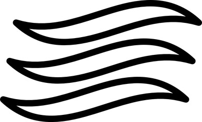 river minimal line icon