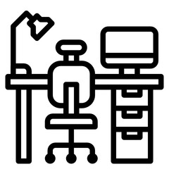 Home Office outline icon