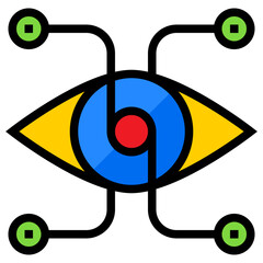Vision color line style icon