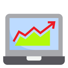 Obraz premium Report flat style icon
