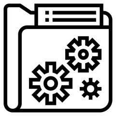 Data config outline style icon