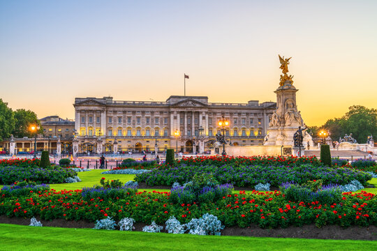 London,England- March 2020: Buckingham Palace is the London residence and administrative headquarters of the monarch of the United Kingdom. Located in the City of Westminster