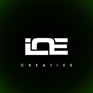 IOE Letter Initial Logo Design Template Vector Illustration