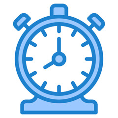 Time managemant blue style icon