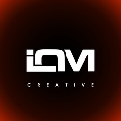 IOM Letter Initial Logo Design Template Vector Illustration