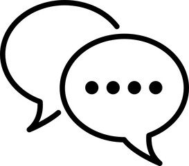 chat minimal line icon