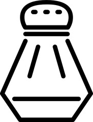 pepper bottle minimal line icon
