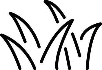 grass minimal line icon