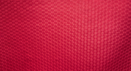 close up red knitted fabric