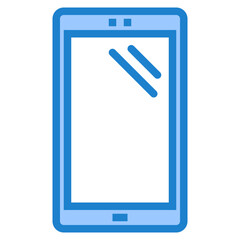 Mobile blue style icon
