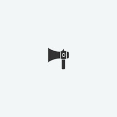 Loud speaker vector icon illustration sign