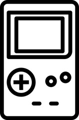 handheld game minimal line icon