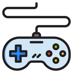 Gamepad color line style icon