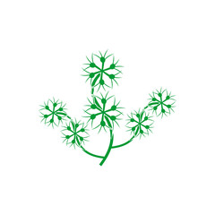 sea plant icon set vector sign symbol